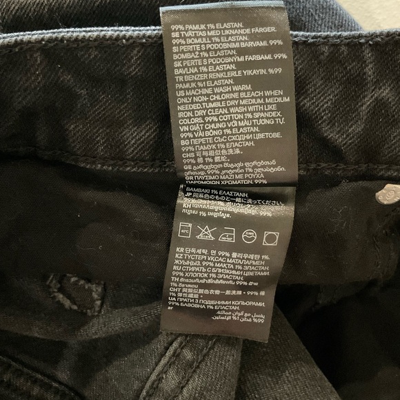 H&M No. 2 Essentials Jeans Black Wash Denim Regular Fit Men’s Size 29/32 - Picture 12 of 13